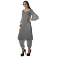 thumbnail image 3 of Moomaya Women's Printed Indian Ethnic Clothing Set-Printed Kurta w/ Pants, Designer Tunic Dress, 3 of 9