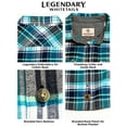 thumbnail image 4 of Legendary Whitetails Women's Cottage Escape Flannel Long Sleeve Plaid and Solid Color Clothes for Women, Fitted Button Down, 4 of 7