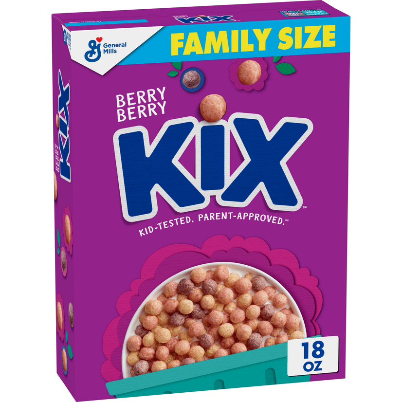 Berry Berry Kix Crispy Corn Puffs Whole Grain Breakfast Cereal, 18 oz