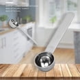thumbnail image 2 of 2Pack Measuring Spoon, Household Scale Long Handle 304 Stainless Steel Spoon Kitchen Seasoning Spoon Powder Scoop Coffee, Sliver+Gold, 2 of 5