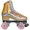 Soft Pink Wheels, variant on Atom Quad Outdoor Roller Skates - Evo Nylon Women's Outdoor Package (Honey Gold)