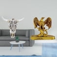 thumbnail image 2 of Escultura de pared de de resina con cabeza de , decoración de pared, estatua, figurita, adornos, patrón único, tallado, peso ligero, fáci, 2 of 7