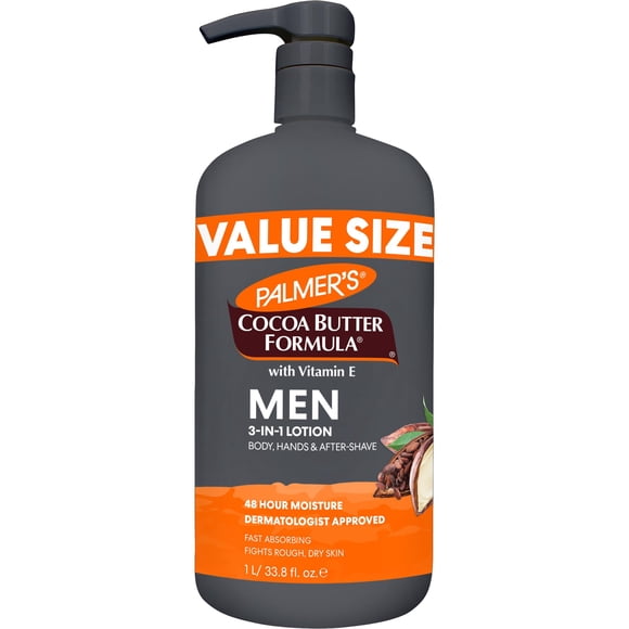 Palmer's Cocoa Butter Formula Men's Face Moisturizer and Body Lotion, 33.8 oz