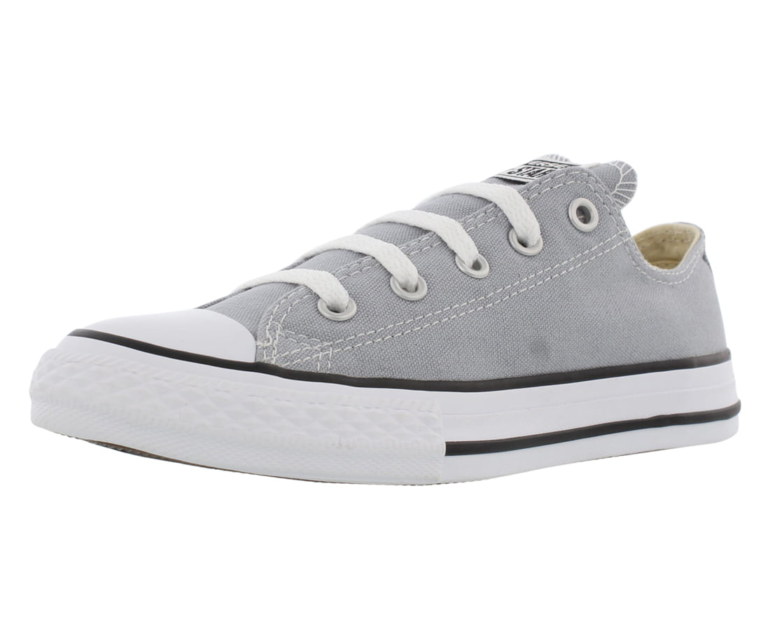 Converse Kids' Chuck Taylor All Star Low Top Fashion Shoe, Wolf Grey ...