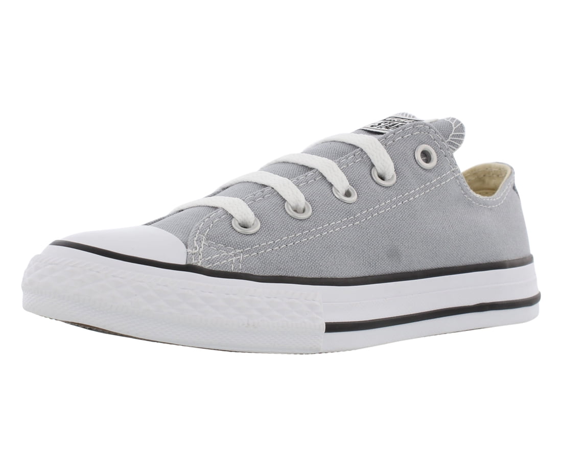 converse all star low leather grey mono