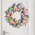 thumbnail image 5 of Spring Wreaths for Front Door, Spring Summer Colorful Flower Wreath for Front Door, Wild Flowers Wreath for Home Decor, Colorful Wild Flowers with Green Leaves for Everyday, 45cm, 5 of 9