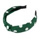 thumbnail image 1 of Polka Dot Headband, Knotted Headband for Women, Top Knot Elastic Hairband Hair Hoop, Non-Slip Wide Headband Hair Accessories, Green, 1 of 7