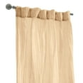 thumbnail image 5 of Habitat Paloma Sheer Dual Header Stylish and Functional Curtain Panel 52" x 95" Apricot, 5 of 6