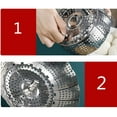 thumbnail image 3 of Stainless Steel Vegetable Fruit Steamer - Silver | Punching Food Drain Bowl Basket Stainless Steel Steamer - Multipurpose Steamer Basket, 3 of 5
