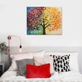 thumbnail image 4 of COMIO Large 4 Seasons Colorful Lucky Tree Painting Canvas Wall Art Abstract Contemporary Oil Paintings Giclee Prints for Home on Wall Living Room Decoration Ready to Hang 20x16in, 4 of 4