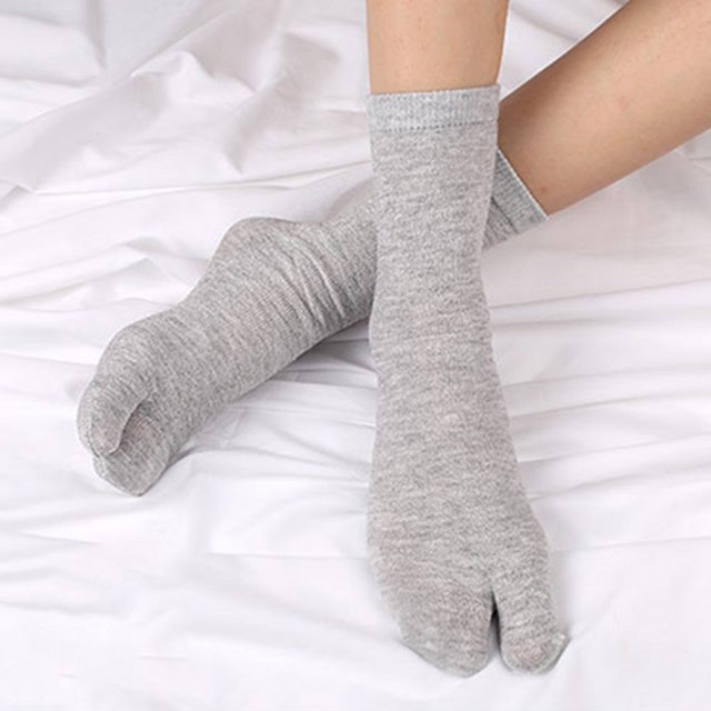 5 Piezas Calcetines Unisex Tapa La Separación Lavable Pie para El Uso Diario (gris)