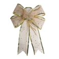 thumbnail image 1 of Lazo de polvo dorado de algodón perlado de Navidad, colgante de árbol de Navidad DIY, caja de regalo de Navidad, Feliz Navidad, 1 of 4