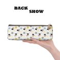 thumbnail image 3 of Xecao Cute Cat Print Leather Pencil Case -Stationery Bag Pen Holder for Work & Office, 3 of 5