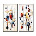 thumbnail image 2 of Designart "Unveiling Secrets Minimalist Geometry I" Modern Geometric Framed Wall Art Set Of 2 - Modern White Gallery Wall Frame Set For Home Decor, 2 of 6