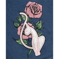 thumbnail image 6 of Baby Phat Girls Denim Pants Set Soft Crewneck Girls Shirts and Wide Leg Denim Jeans Set 2 Piece, 6 of 7
