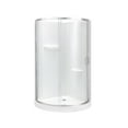 thumbnail image 2 of Ove Decors Breeze 36 in x 36 in x 77 in H Curved Corner Shower Kit with Clear Glass, Walls, Base and Satin Nickel Hardware, 2 of 17
