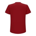 thumbnail image 4 of T Shirts for Men Short Sleeve V Neck Basic Red Shirts Summer T Shirts for Men, 4 of 5