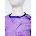 thumbnail image 6 of Xnihocha Kids Boys Soccer Jersey Goalkeeper Shirts Goalie Keeper Uniform Goalkeeper Kit for Youth Purple 10, 6 of 7