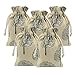 thumbnail image 3 of 20 Pcs Burlap Bags with Drawstring, 3.9" X 5.3" Wedding Party Gift Bags Jewellery Bags (Tree), 3 of 4
