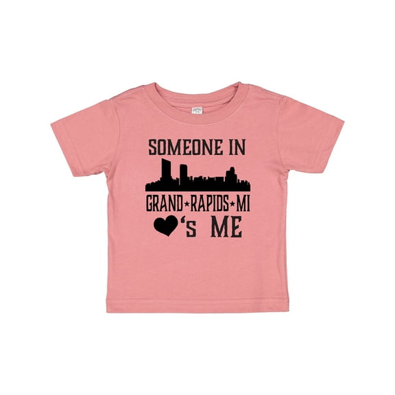 Inktastic Grand Rapids Michigan Someone Loves Me Boys or Girls Baby T-Shirt