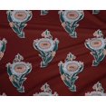 thumbnail image 4 of oneOone Polyester Lycra Fabric Leaves & Floral Block Print Sewing Fabric BTY 56 Inch Wide, 4 of 4