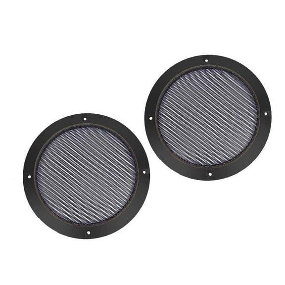 Yammee 2/3/4/5/6.8/8In Black Car Speaker Grill Mesh Round Horn Protective Cover Circle