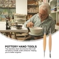 thumbnail image 2 of FRCOLOR Sculpting Tools 2pcs Pottery Sculpting Tools Set Clay Modelling Tools Pottery Sculpture Tools,6.3"X0.59"X0.59", 2 of 5