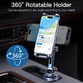 thumbnail image 3 of Cup Holder Phone Tablet Mount, 360° Rotatable and Strong Grip, Easy to install, Expander Adjustable Long Arm for Car(Black), 3 of 7
