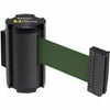 Lavi Industries 50-3010WB-FG Wall Mount 7 ft. Retractable Belt Barrier, Forest Green