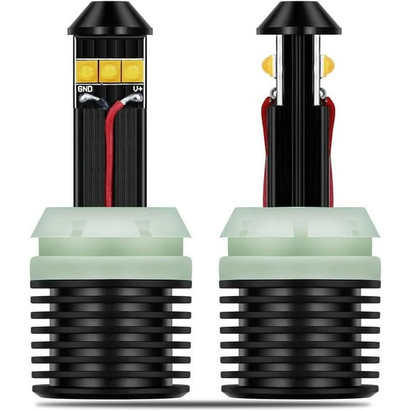 Alla Lighting Directly Plug & Play T20 7440 CANBUS LED Signal Light 1300 Lumens Error Free 21W Extremely Super Bright Amber Yellow 12V W21W 7441 WY21W LED Bulbs for Car Turn Signal Blinker Light