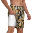 thumbnail image 6 of Rocae Sunflowers Bee for Men's Swim Trunks Quick Dry With Two Side Pockets and One Lined Patch Pocket3X-Large, 6 of 9