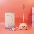 thumbnail image 2 of College Student Gifts - LED Desk Lamp for Kids, Cute Cat Lamp USB Rechargeable Reading Light,Portable LED Table Light, Flexible Gooseneck Eye-Care Cartoons Small Desk Lamp Girls Gifts(Pink), 2 of 3