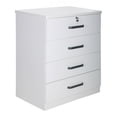 thumbnail image 4 of Better Home Products Commode de Rangement Liz Super Jumbo 4 Tiroirs en Blanc, 4 of 9