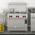 thumbnail image 4 of 36 In. Commercial Electric Range with 6 Burners and 1 Standard Electric Oven in Stainless Steel - 208V 3 Phase, 4 of 13