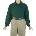 thumbnail image 2 of Universal Adults' Unisex L/S Pique Polo Color: green Size: xxl, 2 of 2