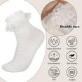 thumbnail image 4 of Women Ruffle Socks for mid-calf, Lace Ruffle Frilly Comfortable Cotton Socks Princess Socks, 4 of 5