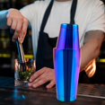 thumbnail image 1 of Mezclador de acero inoxidable, mezclador multifuncional para margaritas, mezclador para barman, mezclador para restaurante , Espejo Azul, 1 of 8