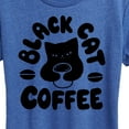 thumbnail image 3 of Instant Message - Black Cat Coffee - Women's Short Sleeve Graphic T-Shirt, 3 of 6