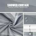 thumbnail image 6 of Light Grey Fabric 72 x 72 Inch Cloth Shower Curtain, Waterproof Design and Polyester, Quick-Drying, Heavy Duty Shower Curtains Set for Bathroom, Machine Washable with 12 Metal Hooks, 6 of 6