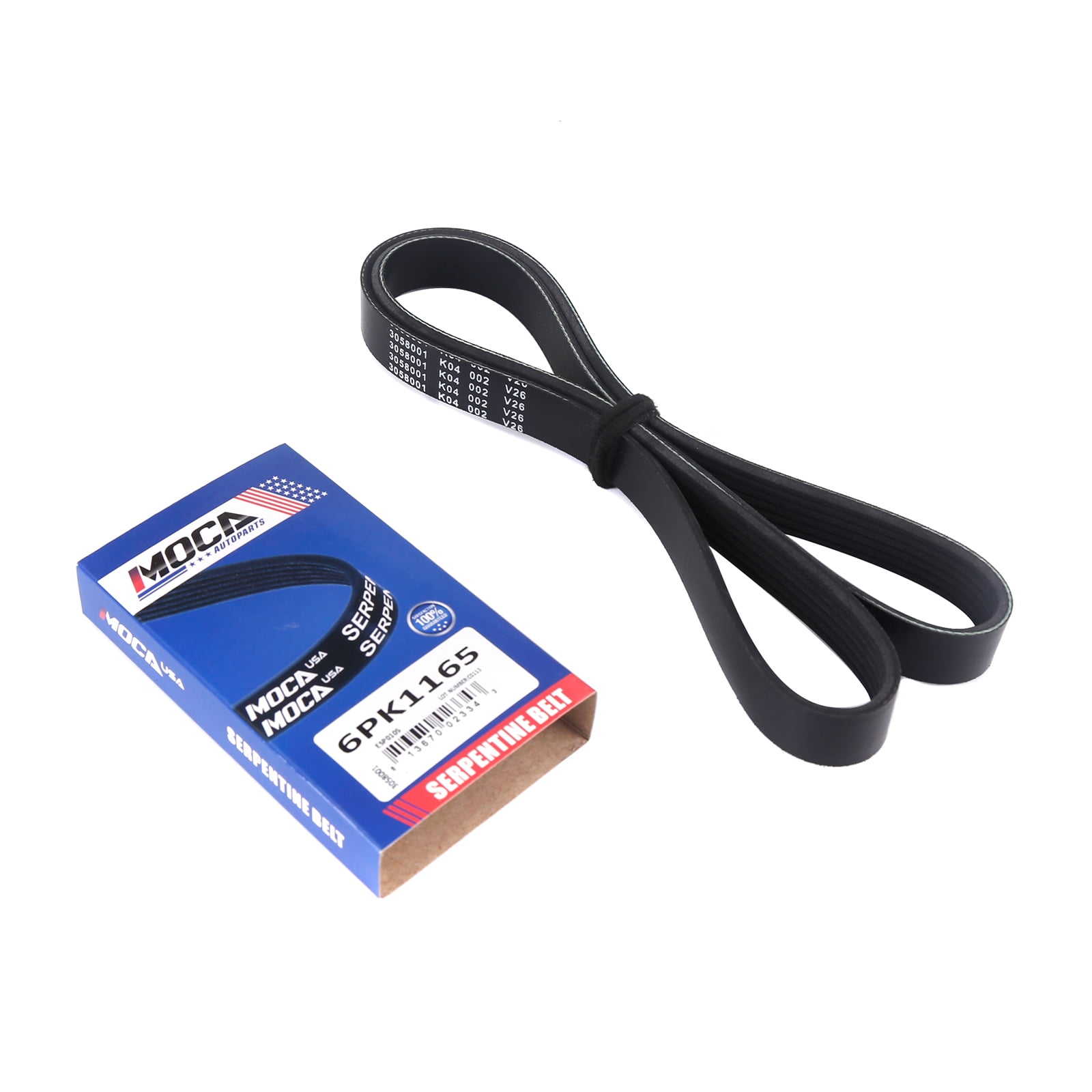 MOCA AUTOPARTS 6PK1165 Serpentine Belt Fit for 2002-2004