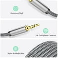 thumbnail image 3 of 3.5mm Nylon Braided Aux Cable 3Ft, Audio Auxiliary Input Adapter Male to Male Cord for Headphones, Car, Home Stereos, Speaker, iPhone, iPad, iPod & More, 3 of 8