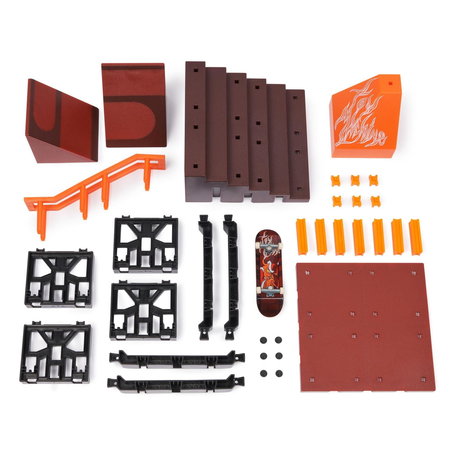 Tech Deck, Pyramid Shredder 2.0, X-Connect Park Creator, Coffret rampe personnalisable à construire avec fingerboard exclusif, jouet pour enfants à partir de 6 ans