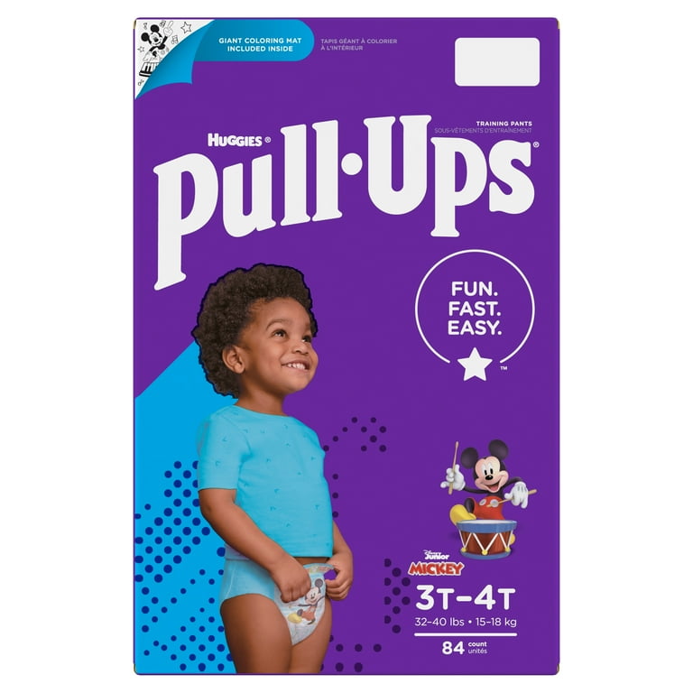 Pull-Ups Boys' Potty Training Pants Size 5, 3T-4T, 84 Ct, 1 pack 