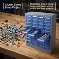 thumbnail image 4 of 40 Drawers Parts Cabinet, Nut Bolt Hardware Storage Cabinet, Bolt Bin with Blue ABS Plastic Drawers for Household Industrial Garage Spaces, 4 of 9
