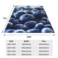 thumbnail image 3 of Zufioo Blueberry Fleece Blanket Queen Size,Plush Bed Blanket,Ultra Soft Throw Blanket,Plush Fuzzy Cozy Blanket Perfect for Bed,Couch-40"x30", 3 of 7