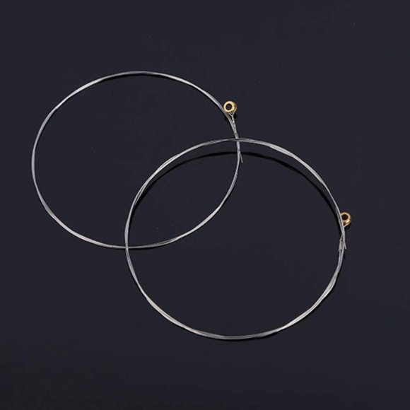 10 Pcs E-1st Acoustic Guitar Strings, Light Tension Guitar Strings, Replacement Steel String, Well-Balanced Clear
