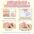 thumbnail image 4 of 6 juegos de uñas postizas para niños, uñas postizas cortas de cubierta completa para niñas y niños, 4 of 6