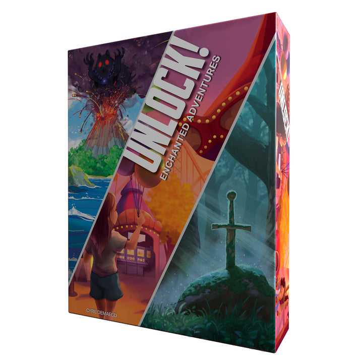 UNLOCK! Enchanted Adventures Family Cooperative Card Game for Ages 10+, from Asmodee