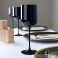 thumbnail image 2 of Impresserve 12oz. Black Plastic Wine Goblet - 5 Count, 2 of 7