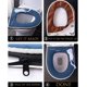 thumbnail image 3 of Funda para asiento de inodoro con tapa, asa de elevación, fundas para asiento de inodoro con cremallera, cojín para asiento de inodoro lavable y elástico, alfombrilla calefactora suave y gruesa para todos los asientos de inodoro alargados (ovalados) (azul) Sincero Electrónica, 3 of 5